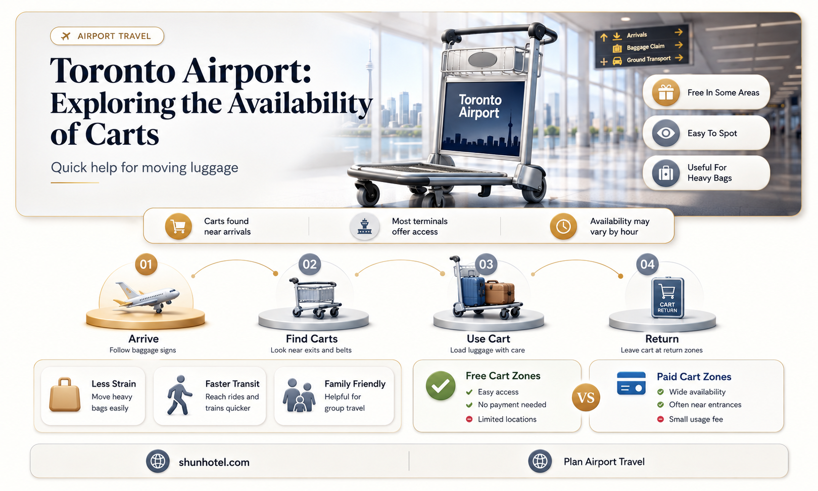 are there carts at toronto airport
