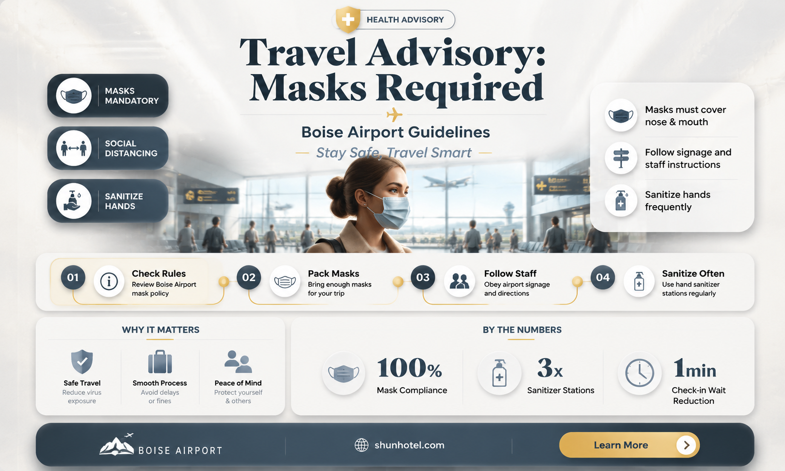 are masks required at boise airport