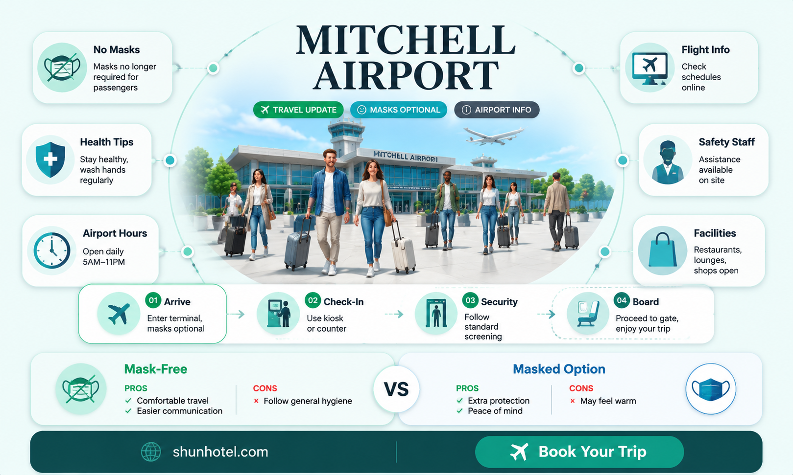 are masks required at mitchell airport