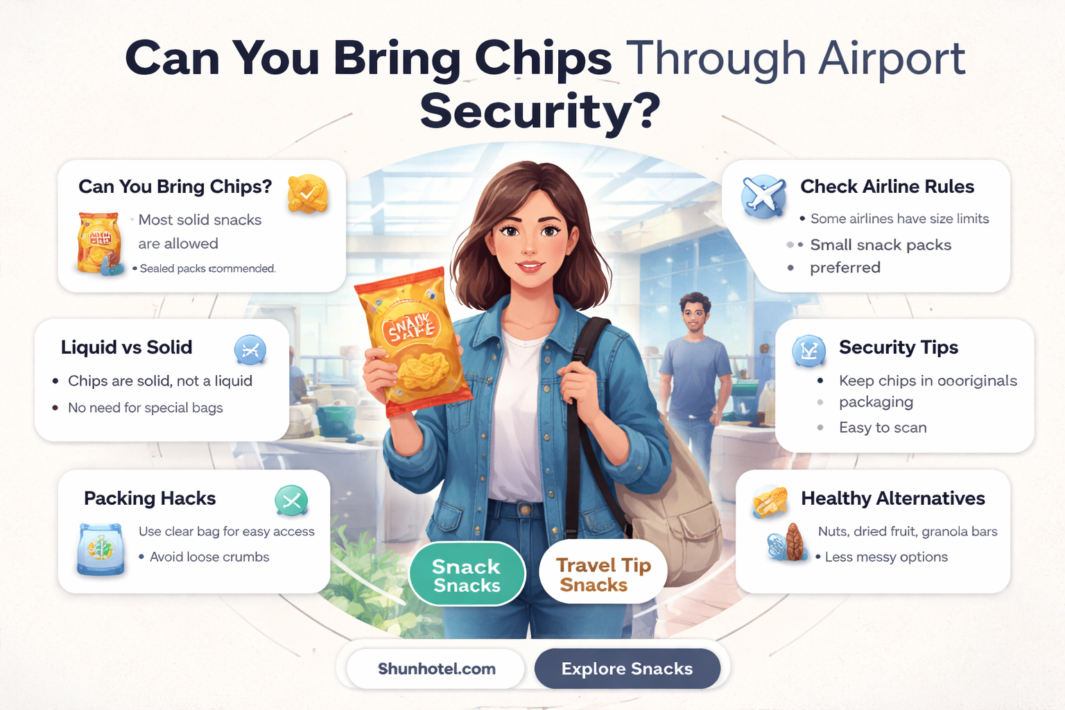 are chips allowed through airport security