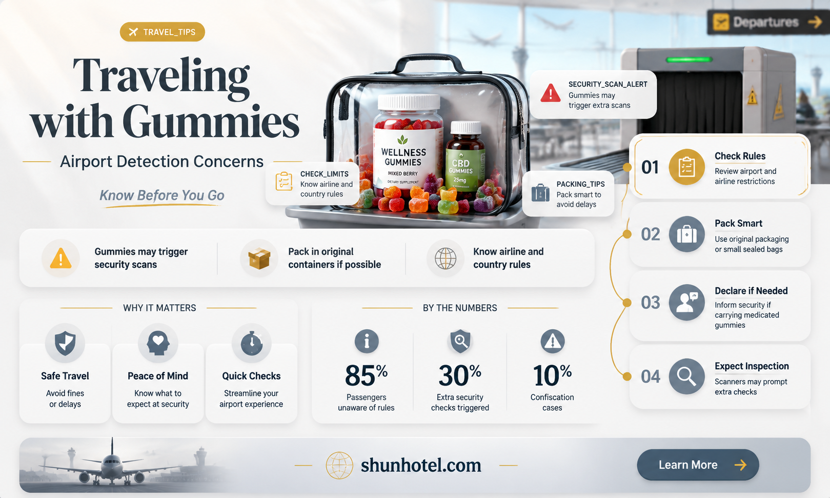 are gummy edibles detectable at airport