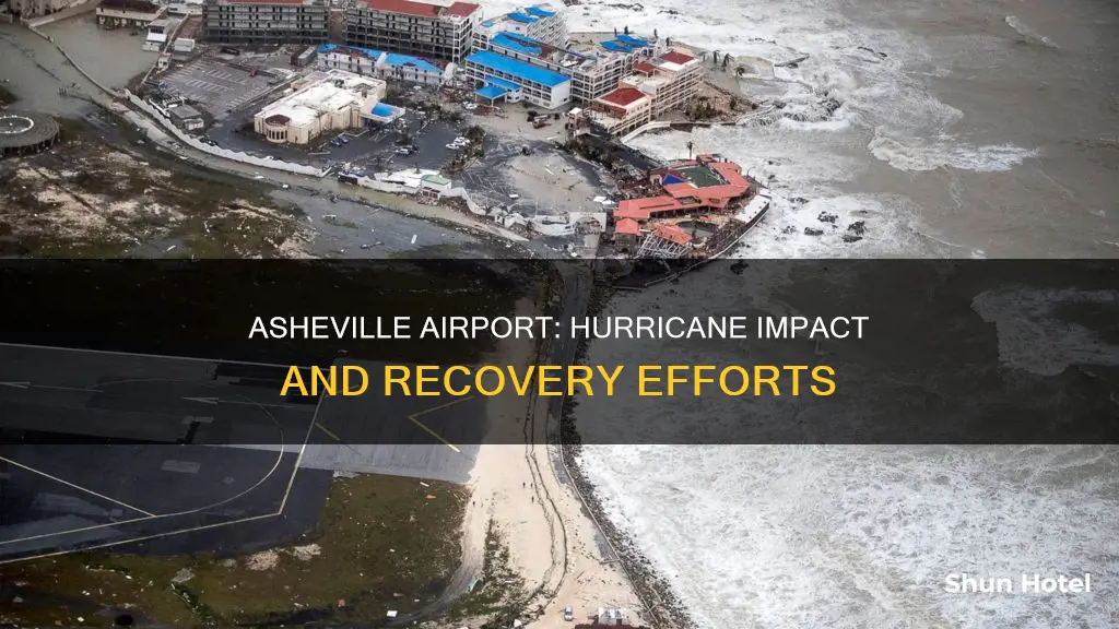 was asheville airport affected by hurricane