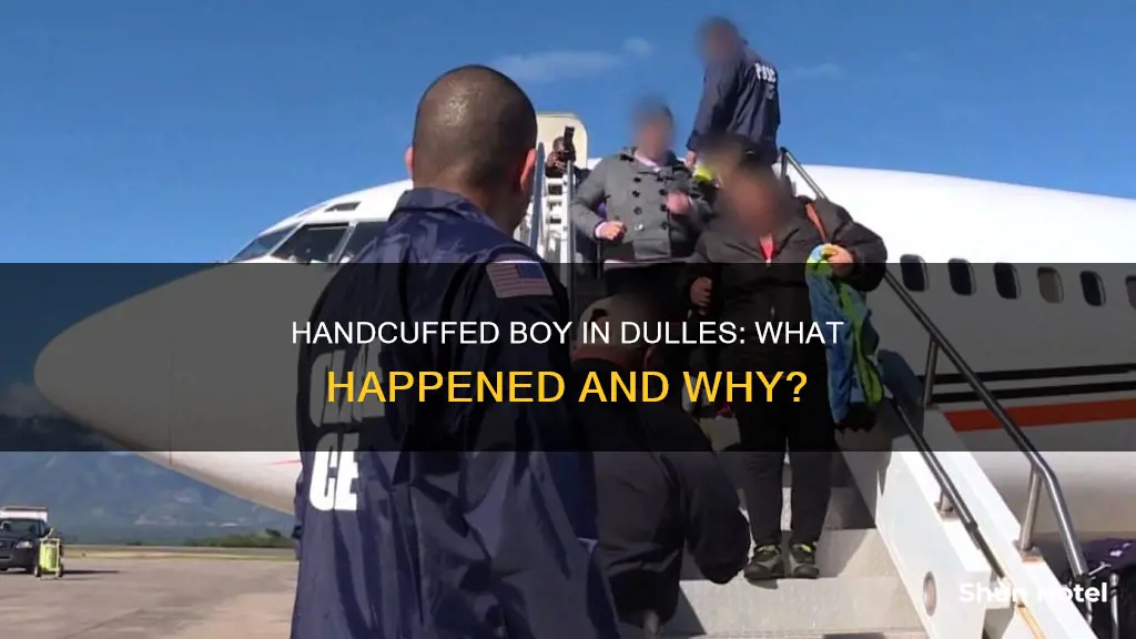 was boy handcuffed in dullas airport