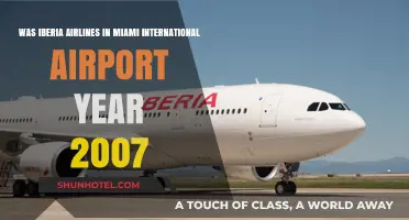 Iberia Airlines Presence at Miami International Airport in 2007