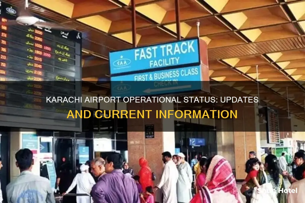 was karachi airport open