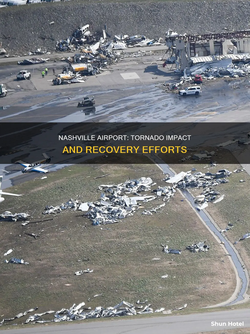 was nashville airport affected by tornado