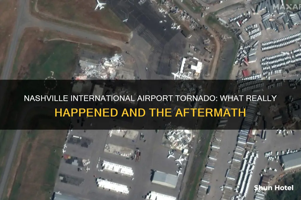 was nashville international airport hit by tornado