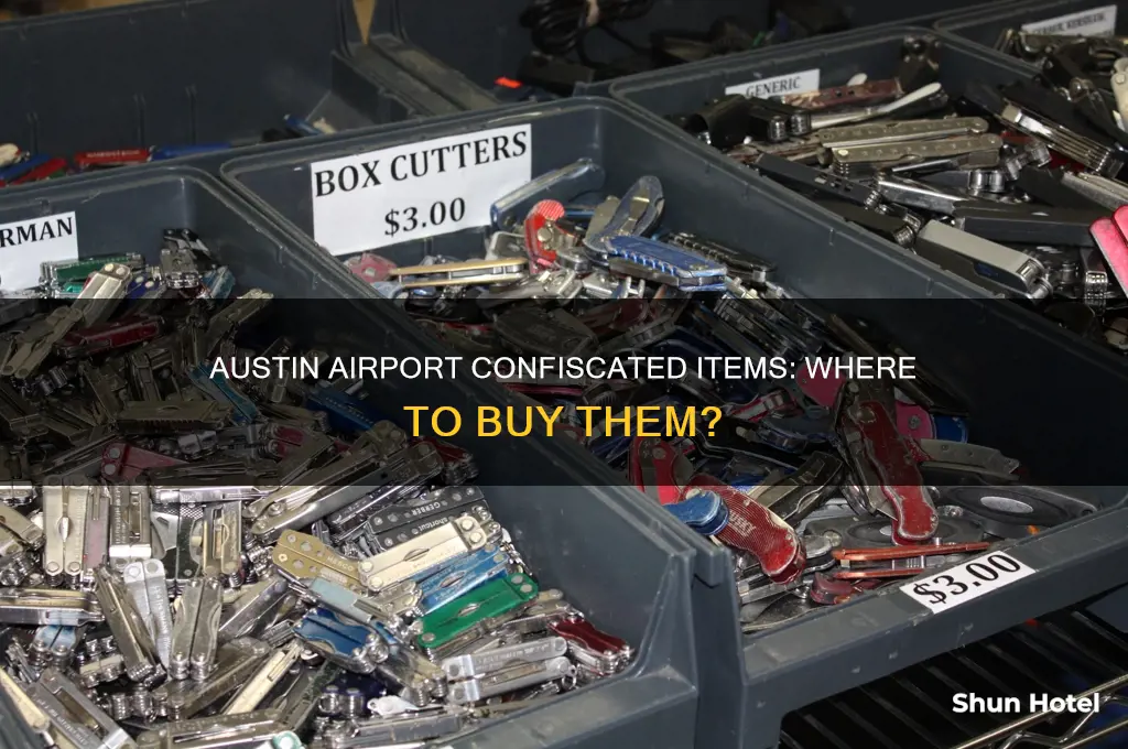were can i buy things confiscated at the austin airport