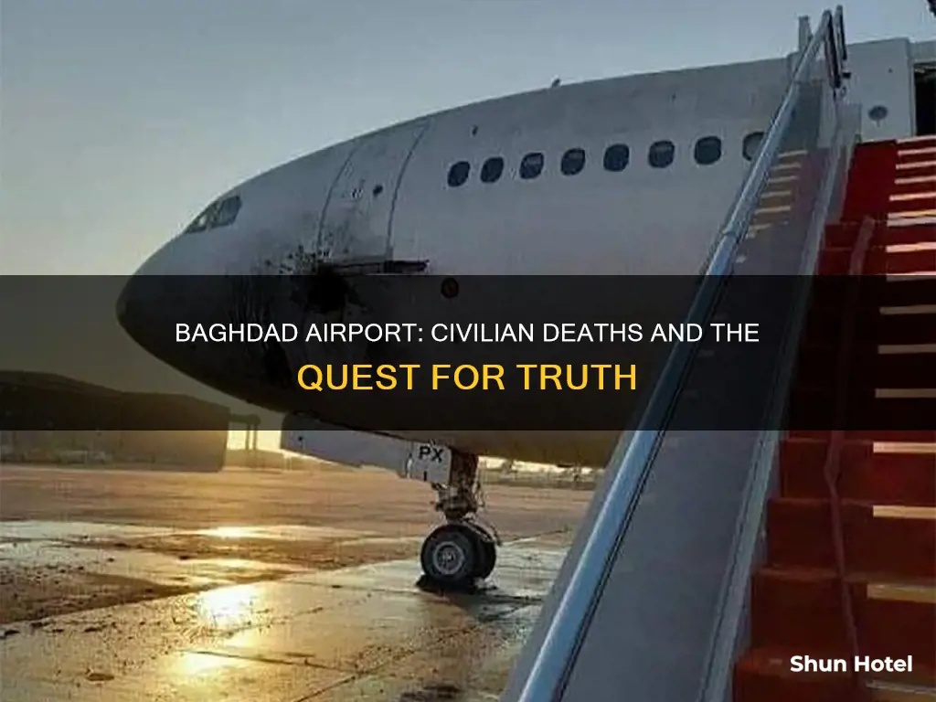 were civilians killed in baghdad airport