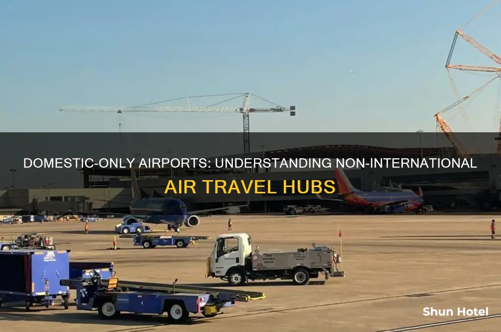 what air airports that dont do international called