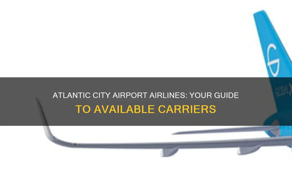 what airline flies out of atlantic city airport