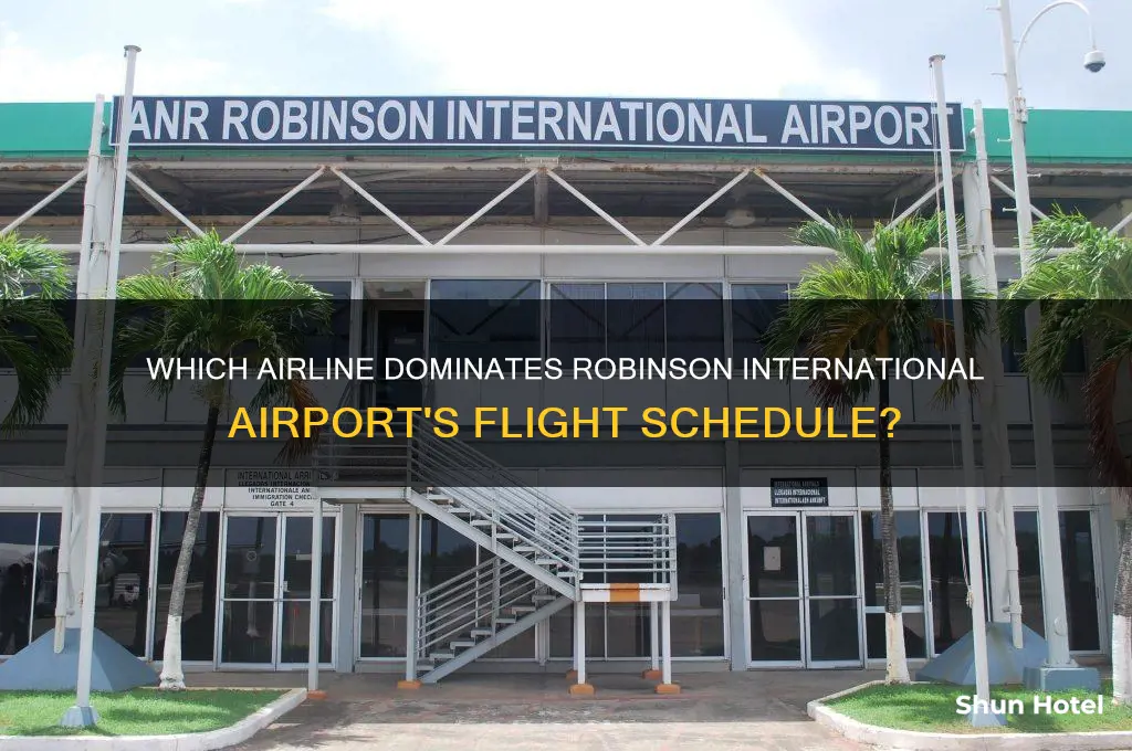 what airline flies the most flights into robinson international airport