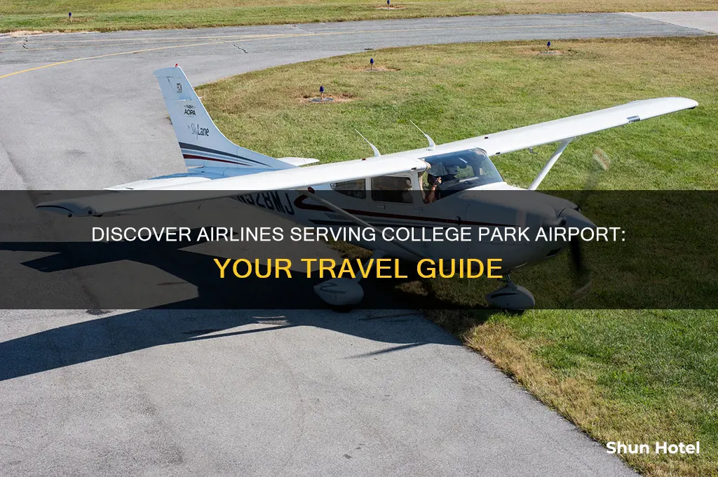 what airline flies to college park airport