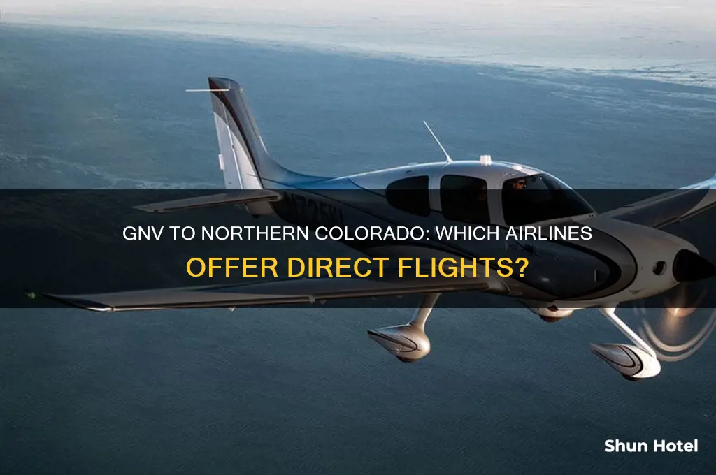 what airline fly from gnv airport to northern colorado airport