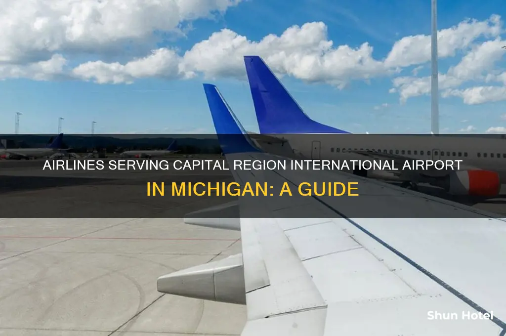 what airline fly into capital region international airport michigan