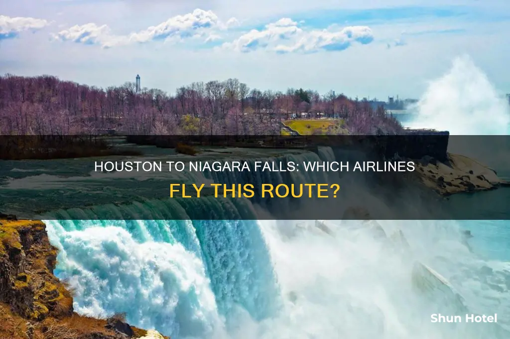 what airline fly to niagara falls international airport from houston