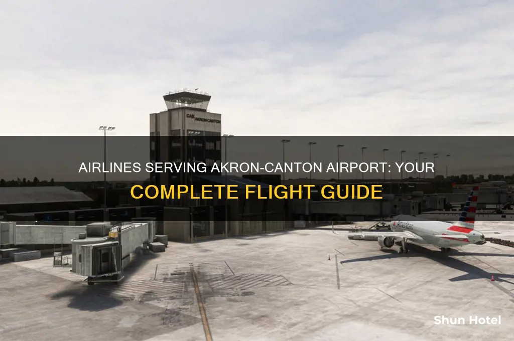 what airlines flies into akro canton oh airport
