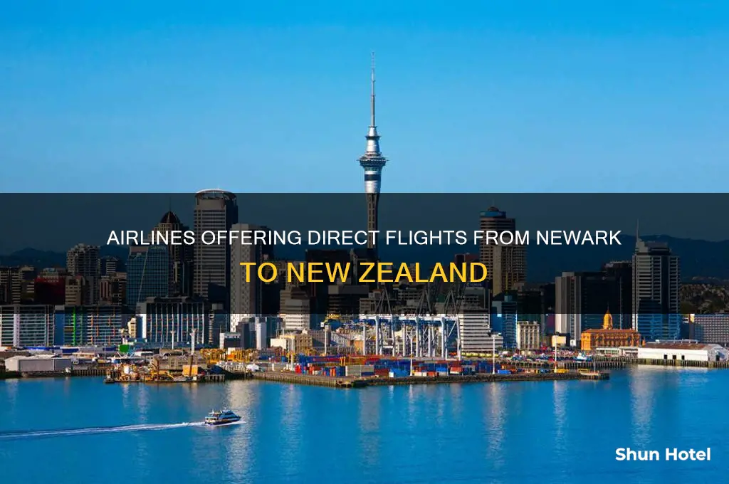 what airlines flies to new zealand from newark airport