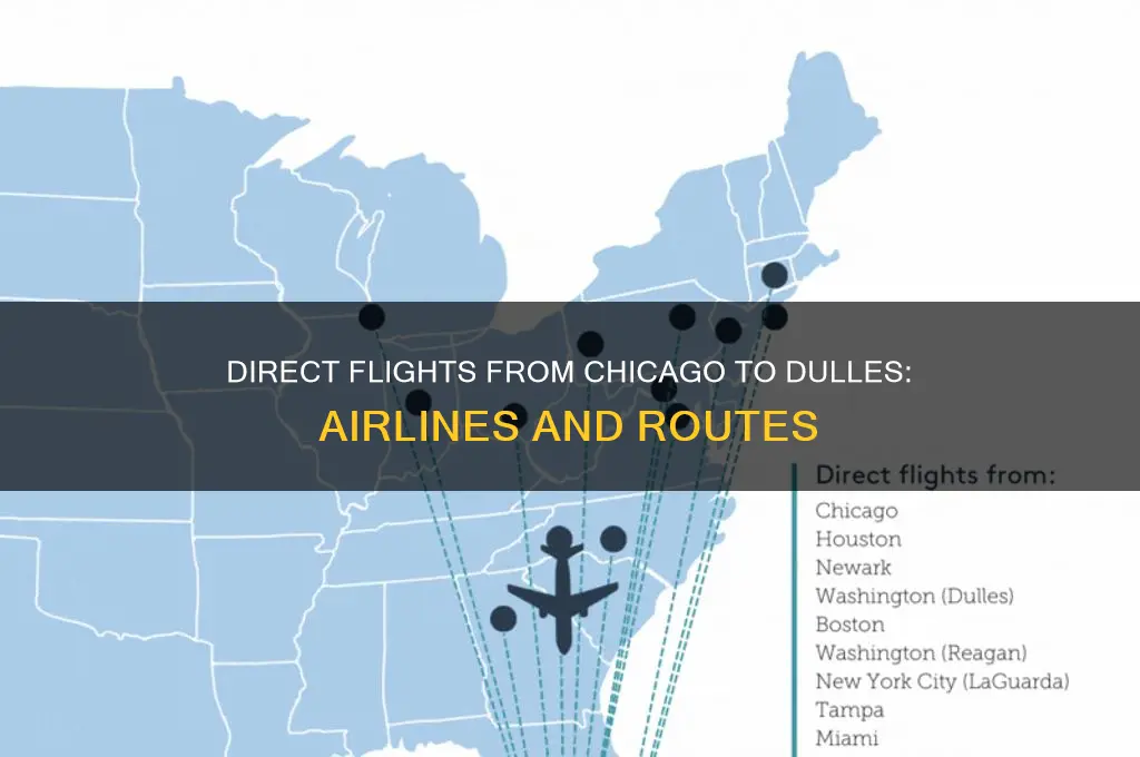 what airlines fly direct between chicago and dulles airport