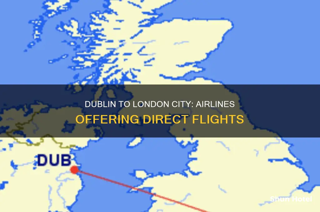 what airlines fly from dublin to london city airport