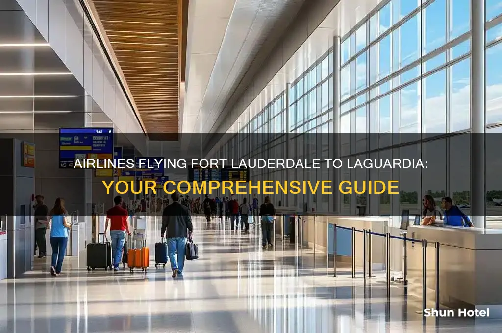 what airlines fly from fort lauderdale to laguardia airport