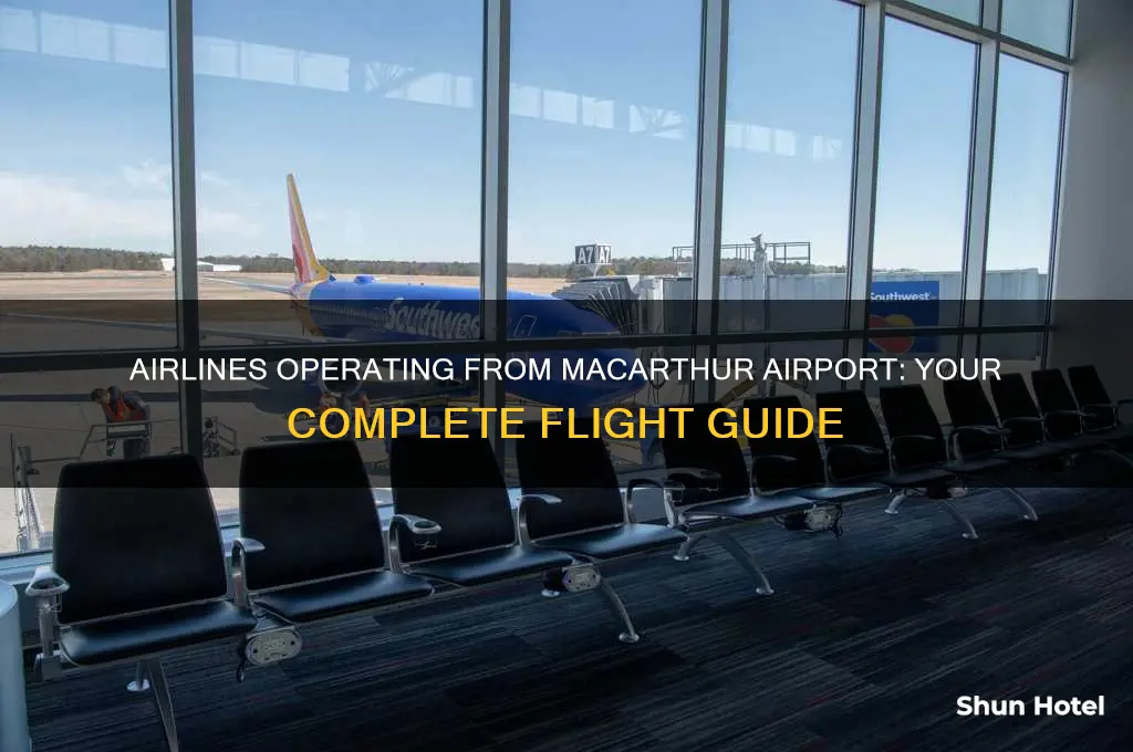what airlines fly from macarthur airport