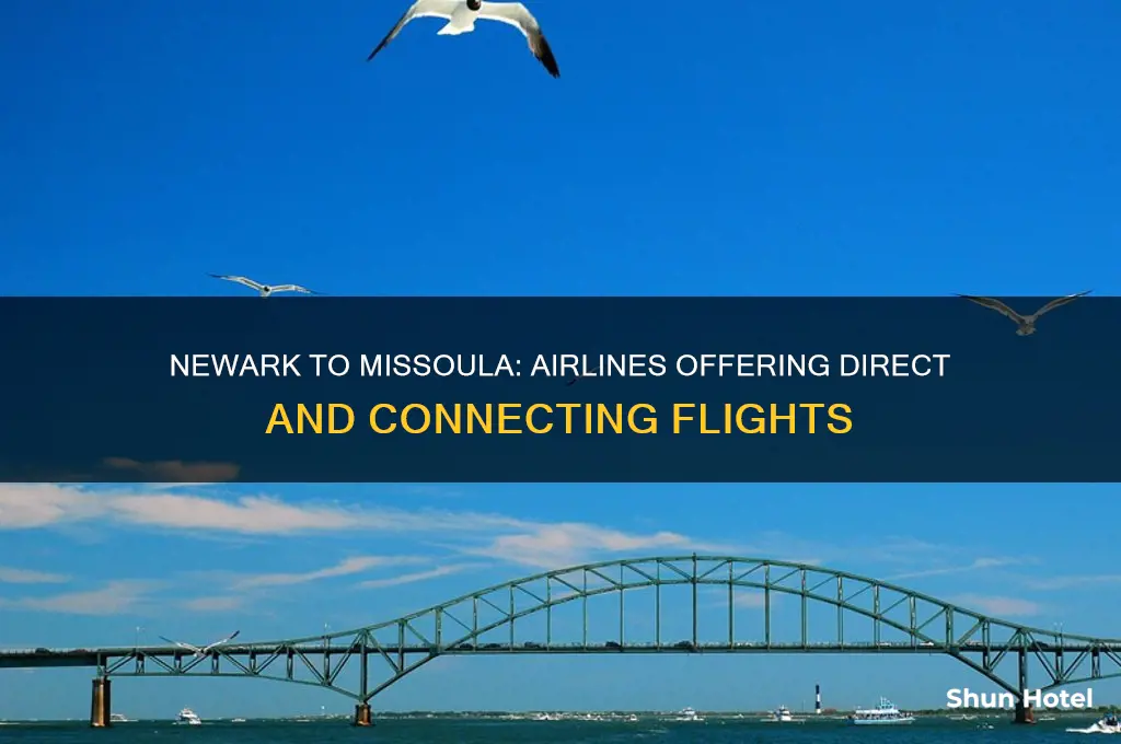 what airlines fly from newark airport to missoula montana