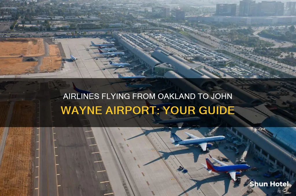 what airlines fly from oakland to john wayne airport
