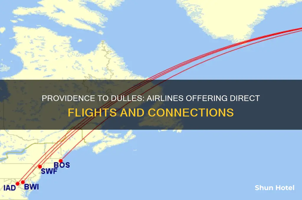 what airlines fly from providence to dulles airport