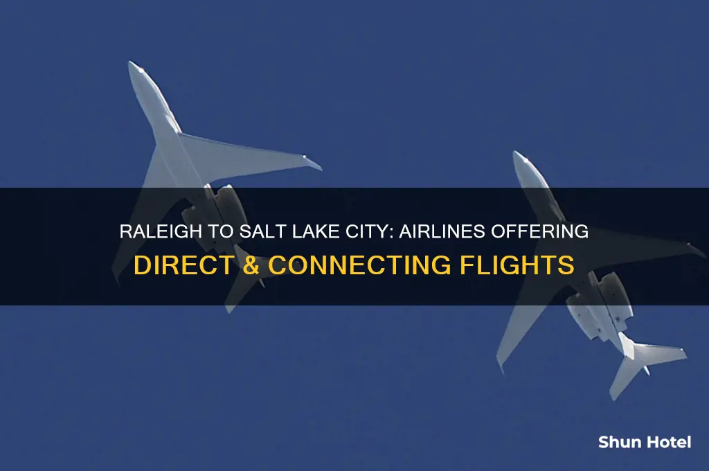 what airlines fly from raleigh to salt lake city airport