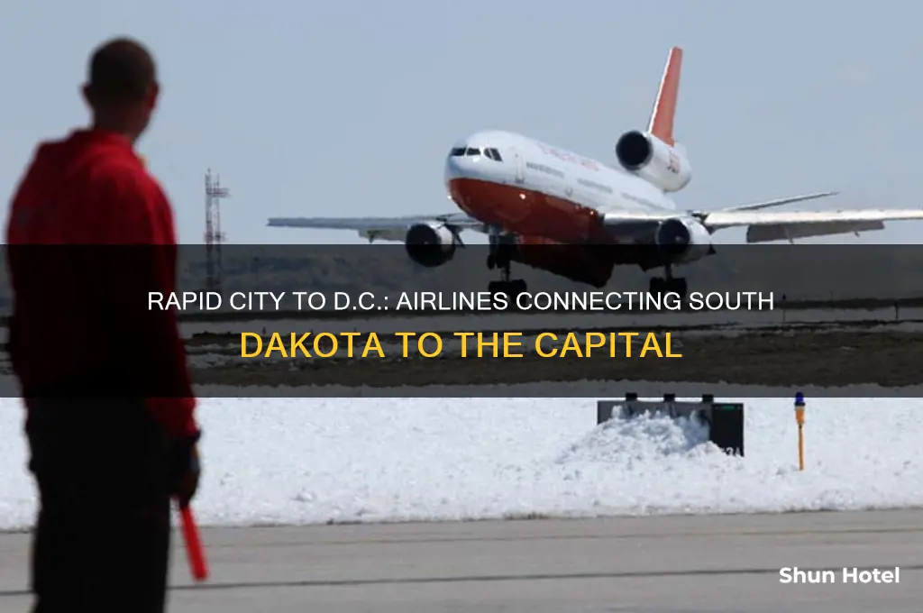 what airlines fly from rapid city s.d to d.c airports