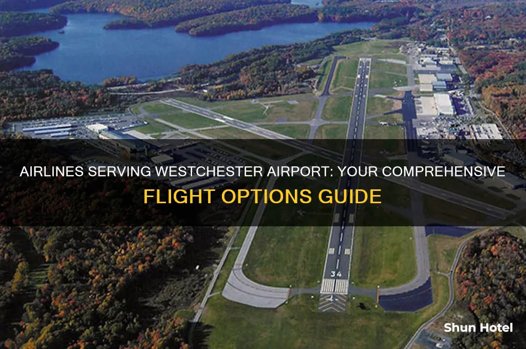 what airlines fly from westchester airport