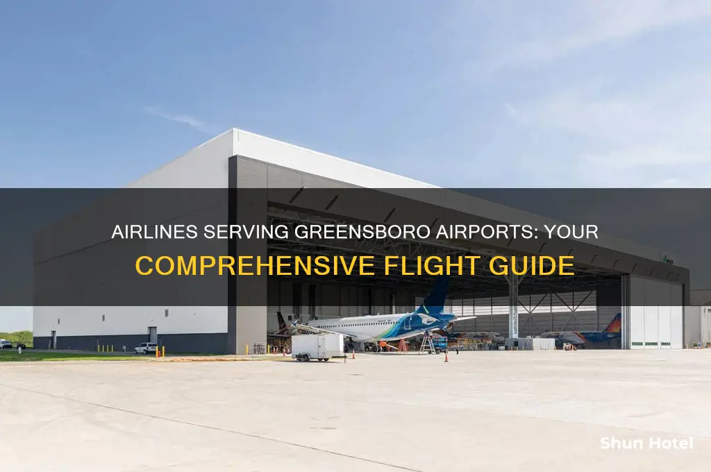 what airlines fly greensboro airports