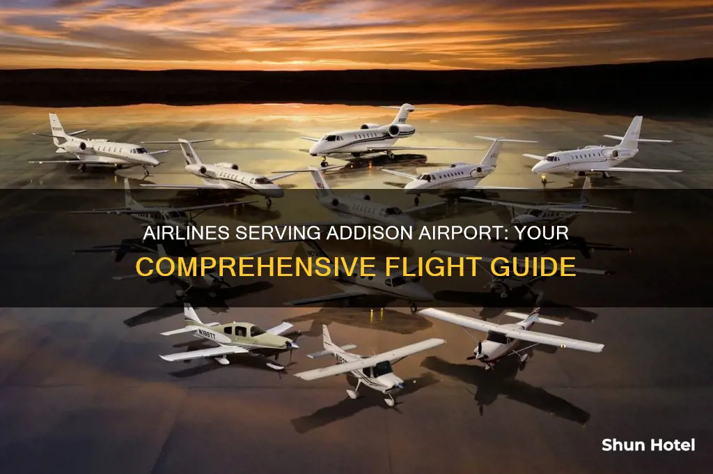 what airlines fly into addison airport