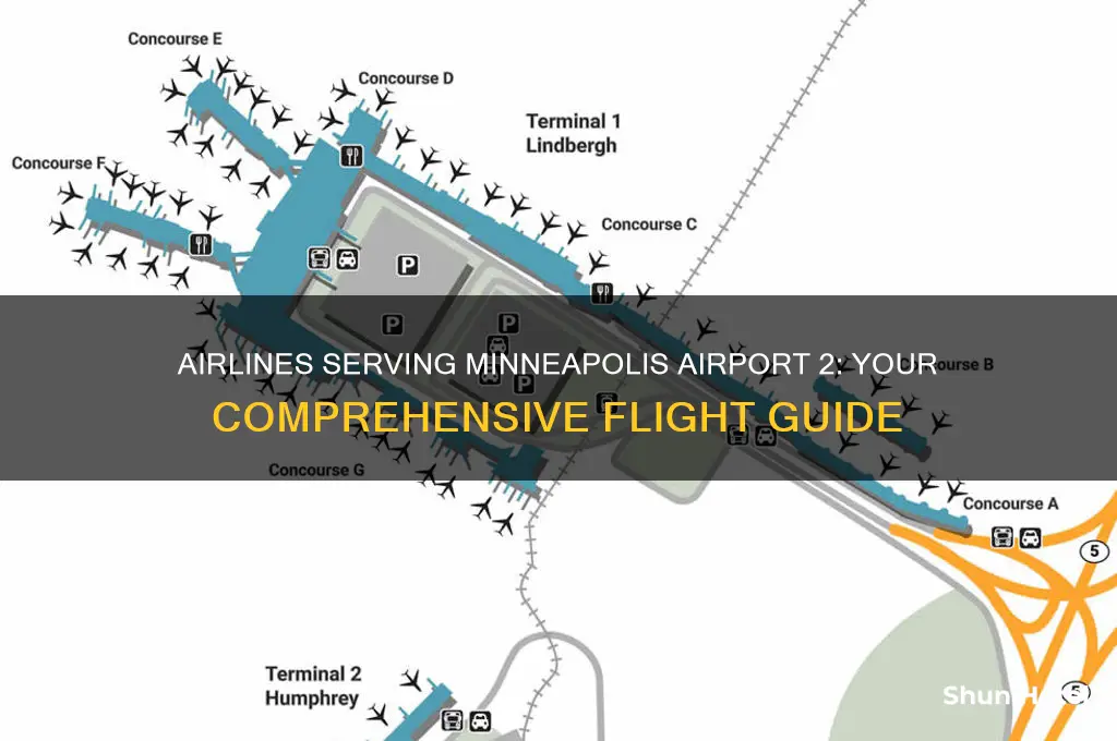what airlines fly into airport 2 in minniepolis