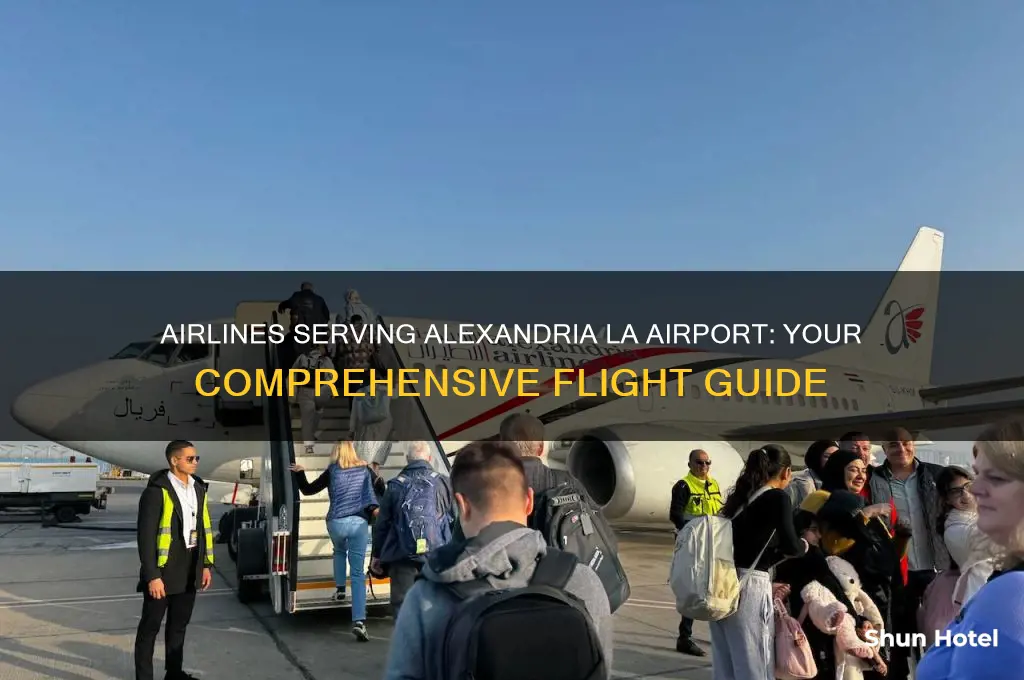 what airlines fly into alexandria la airport