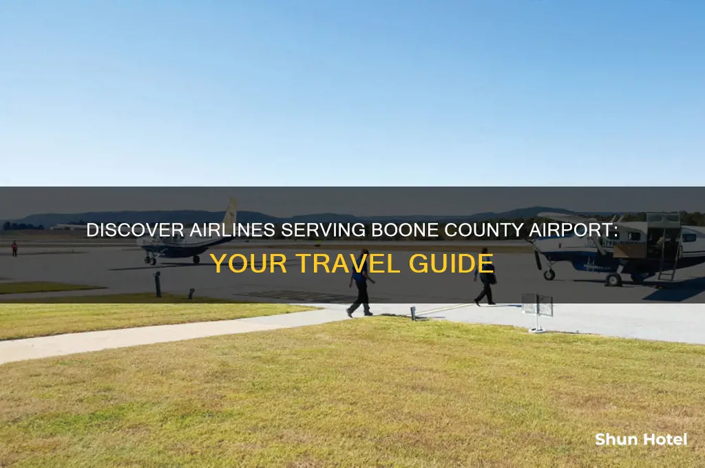 what airlines fly into boone county airport