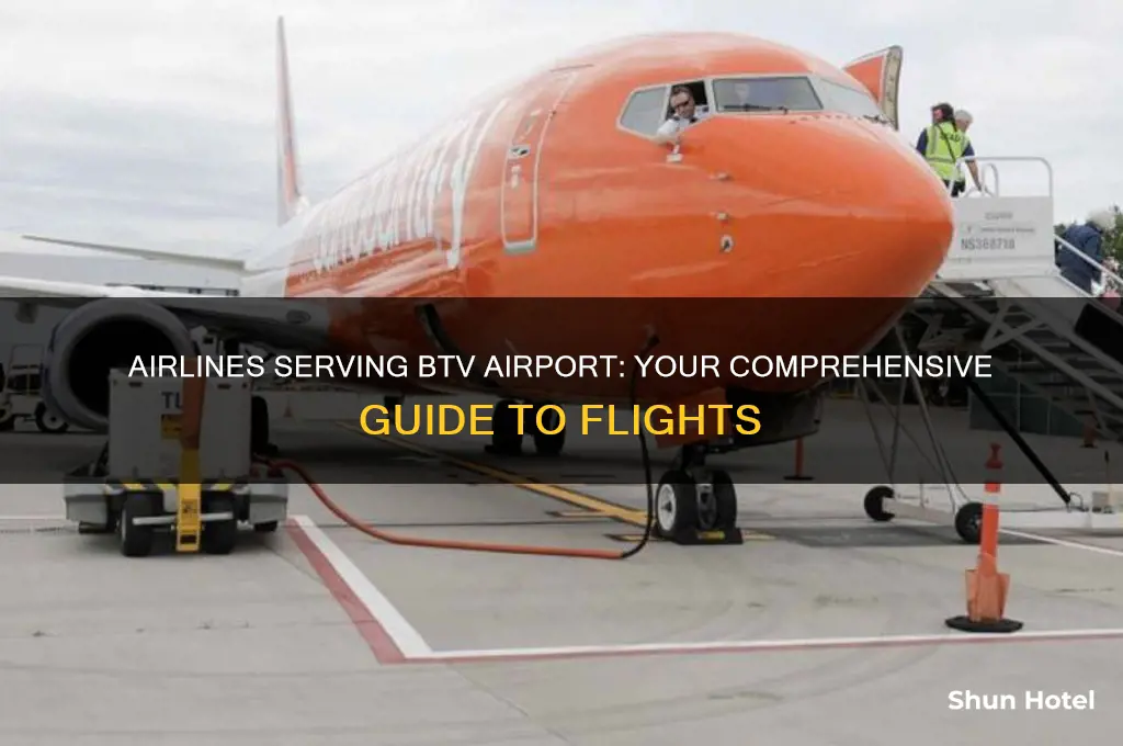 what airlines fly into btv airport