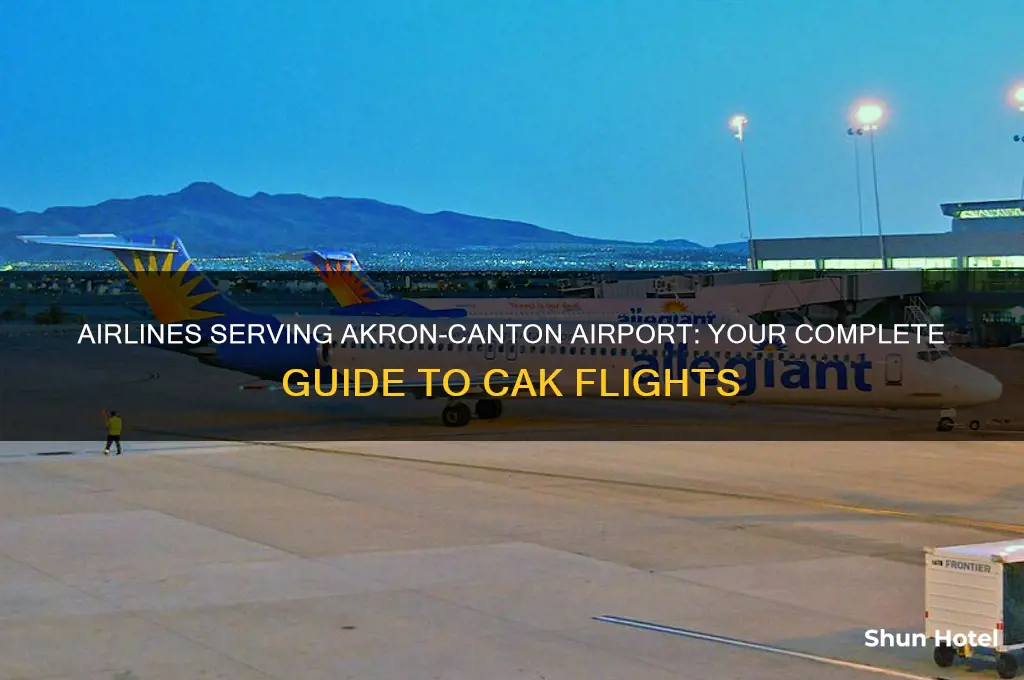 what airlines fly into cak airport
