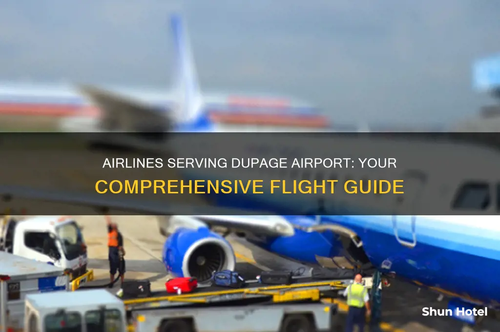 what airlines fly into dupage airport