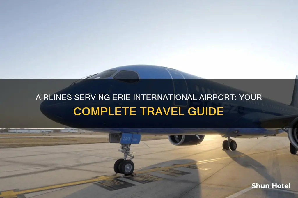 what airlines fly into erie international airport