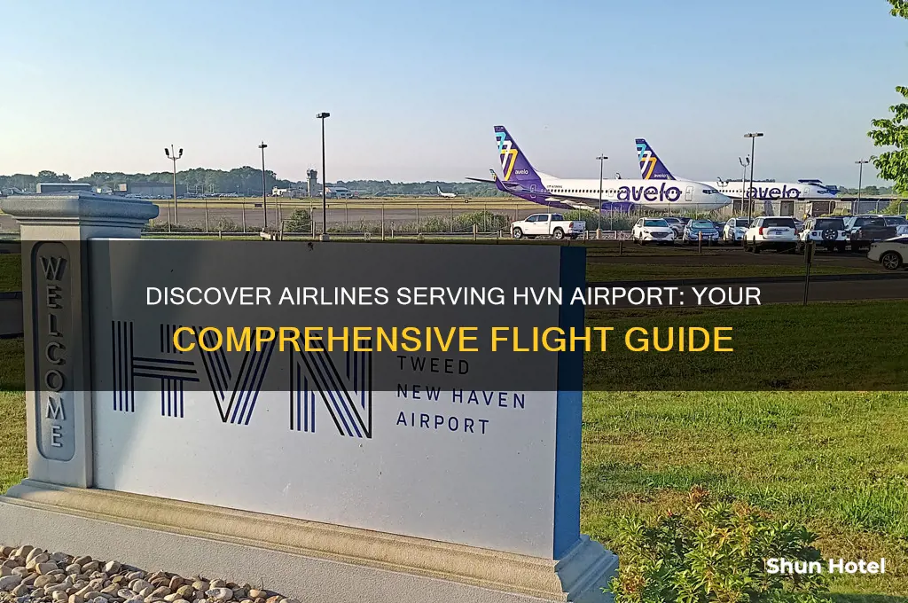what airlines fly into hvn airport