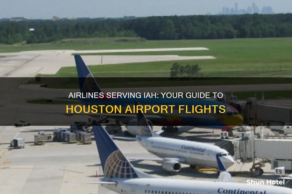 what airlines fly into iah airport