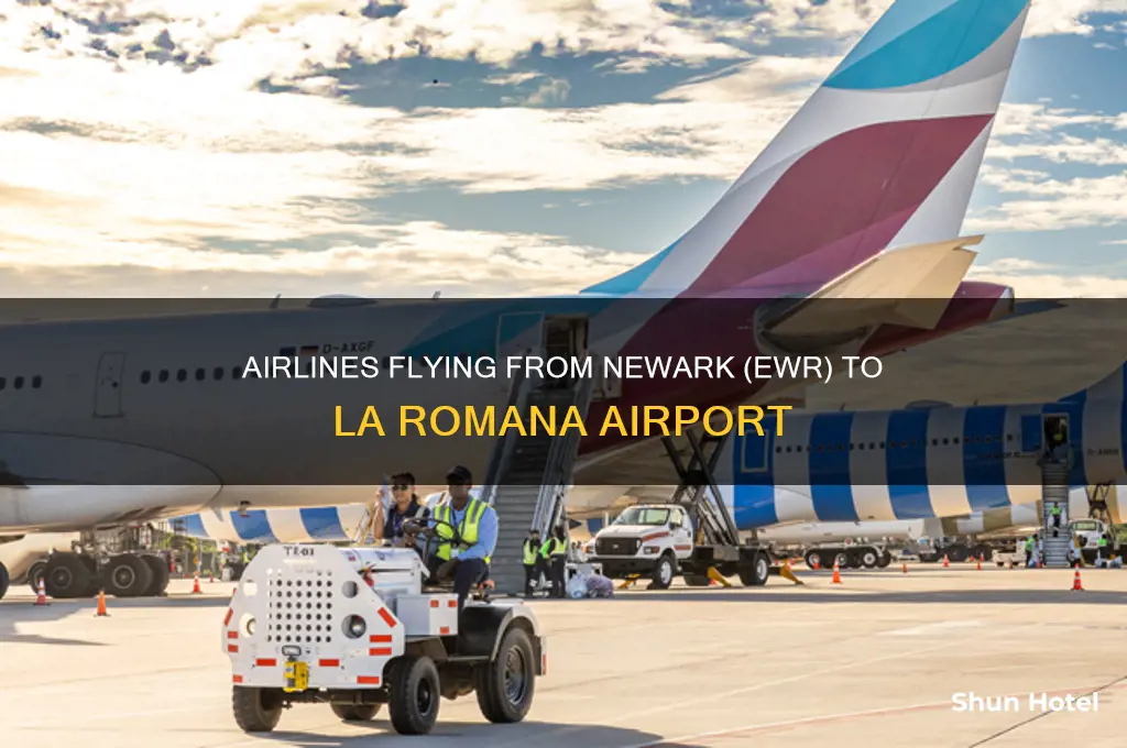 what airlines fly into la romana airport from ewr