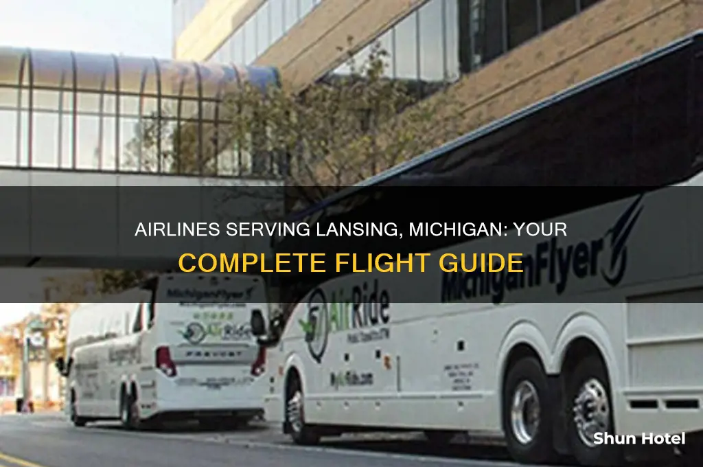 what airlines fly into lansing michigan airport