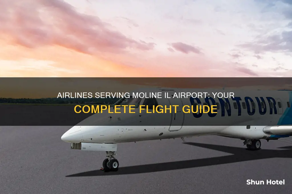 what airlines fly into moline il airport
