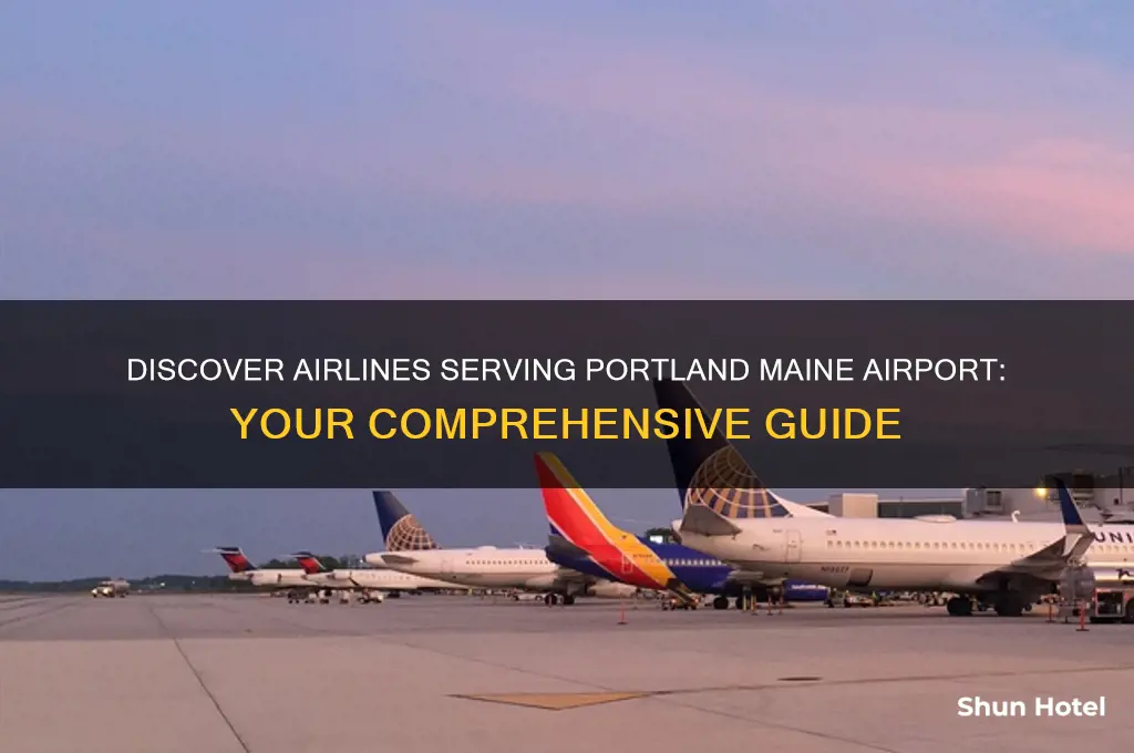 what airlines fly into portland maine airport