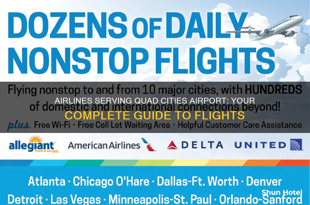what airlines fly into quad cities airport