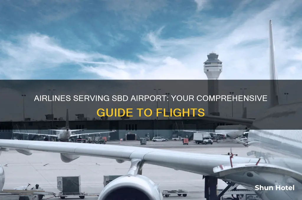 what airlines fly into sbd airport