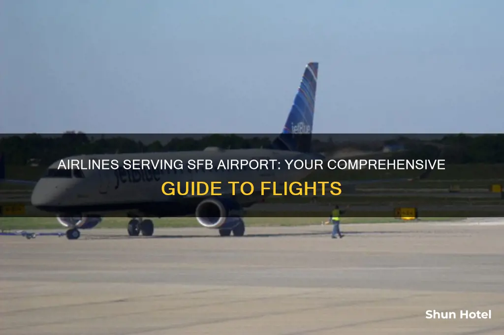 what airlines fly into sfb airport